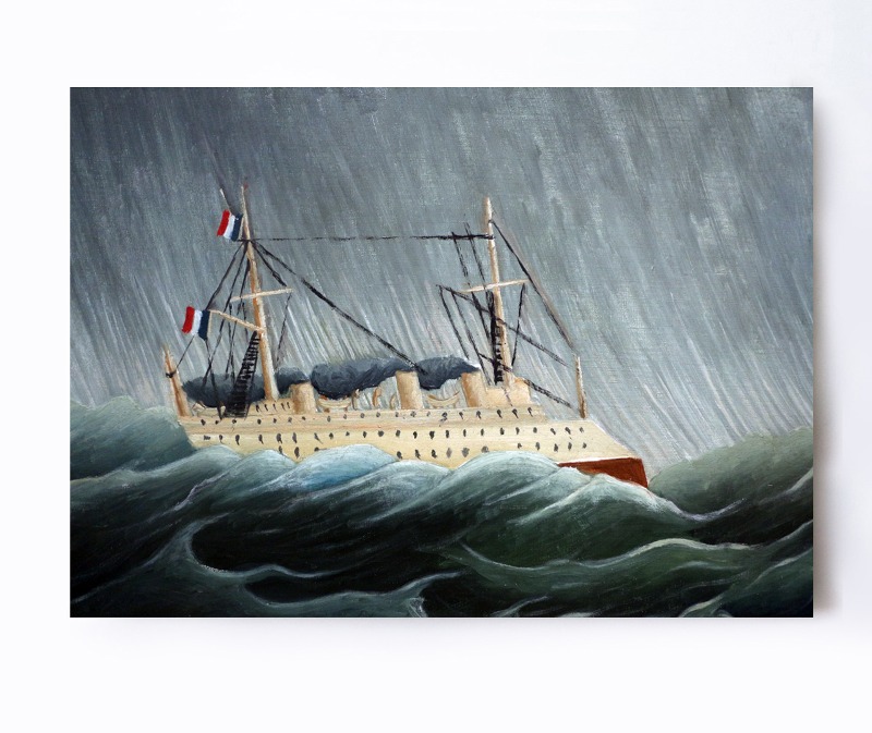 폭풍우 속의 배